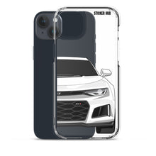 Load image into Gallery viewer, White 6th Gen Camaro ZL1 - iPhone Case