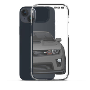 Ashen Grey 5th Gen Camaro ZL1 - iPhone Case