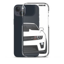 Load image into Gallery viewer, White 5th Gen Camaro ZL1 - iPhone Case