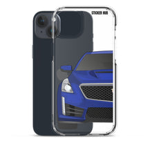 Load image into Gallery viewer, Wave Blue Cadillac CTS-V - iPhone Case