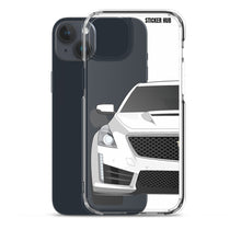 Load image into Gallery viewer, White Cadillac CTS-V - iPhone Case