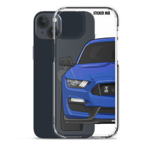 Load image into Gallery viewer, Lightning Blue Mustang GT350 - iPhone Case