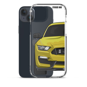 Yellow Mustang GT350 - iPhone Case