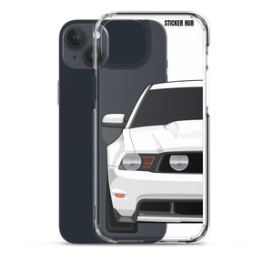 White 11-12 Mustang 5.0 - iPhone Case