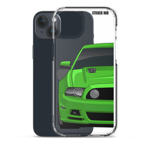 Green 13-14 Mustang 5.0 - iPhone Case