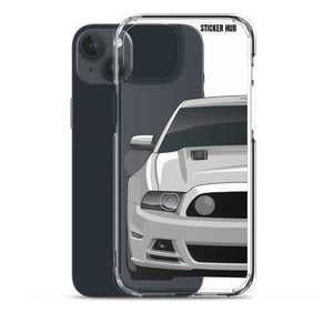 Silver 13-14 Mustang 5.0 - iPhone Case