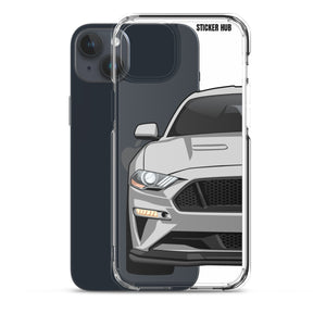 Silver 18-21 Mustang 5.0 - iPhone Case