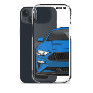 Blue 18-21 Mustang 5.0 - iPhone Case