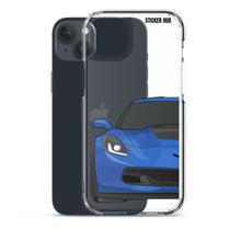 Load image into Gallery viewer, Laguna Blue C7 Corvette Z06 - iPhone Case