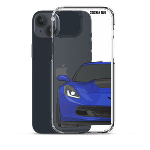 Admiral Blue C7 Corvette Z06 - iPhone Case