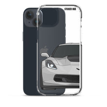 Load image into Gallery viewer, Silver C7 Corvette Z06 - iPhone Case