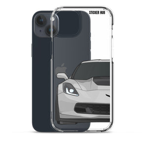 Silver C7 Corvette Z06 - iPhone Case