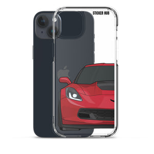 Torch Red C7 Corvette Z06 - iPhone Case