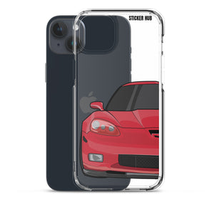 Victory Red C6 Corvette Z06 - iPhone Case