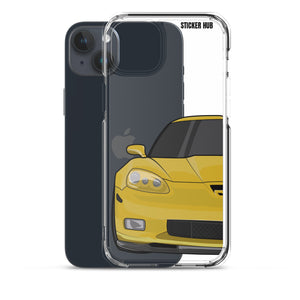 Velocity Yellow C6 Corvette Z06 - iPhone Case