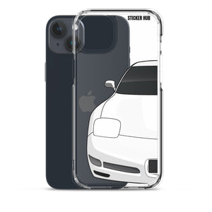 White C5 Corvette Z06 - iPhone Case