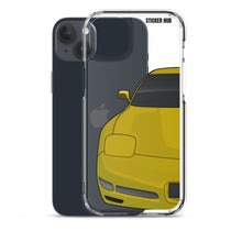 Load image into Gallery viewer, Millennium Yellow C5 Corvette Z06 - iPhone Case