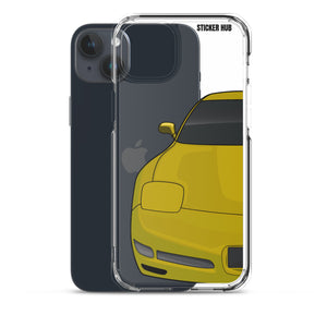 Millennium Yellow C5 Corvette Z06 - iPhone Case