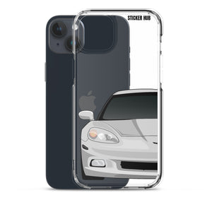 Silver C6 Corvette - iPhone Case