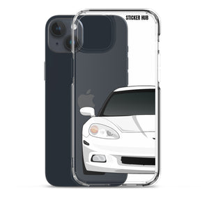 White C6 Corvette - iPhone Case