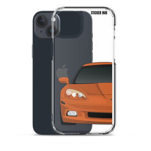 Sunset Orange C6 Corvette - iPhone Case