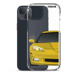 Velocity Yellow C6 Corvette - iPhone Case