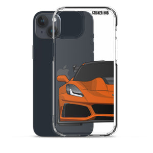 Orange C7 Corvette Zr1 - iPhone Case