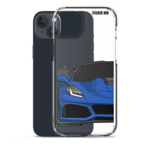 Load image into Gallery viewer, Elkhart Blue C7 Corvette Zr1 - iPhone Case