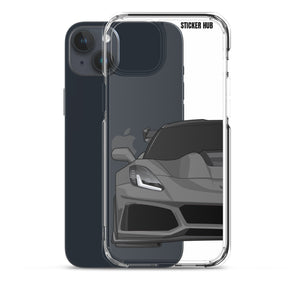 Gray C7 Corvette Zr1 - iPhone Case