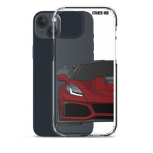 Load image into Gallery viewer, Long Beach Red C7 Corvette Zr1 - iPhone Case