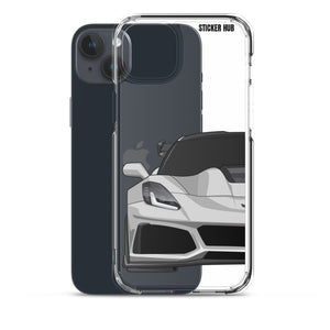 Silver C7 Corvette Zr1 - iPhone Case