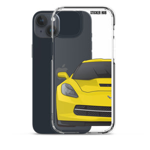 Velocity Yellow C7 Corvette Stingray - iPhone Case