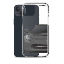 Load image into Gallery viewer, Gray C7 Corvette Stingray - iPhone Case