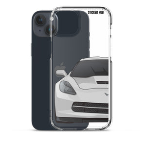 Silver C7 Corvette Stingray - iPhone Case