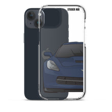 Load image into Gallery viewer, Night Race Blue C7 Corvette Stingray -iPhone Case