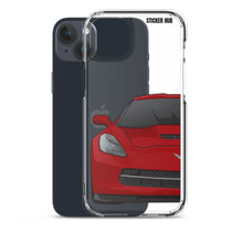 Load image into Gallery viewer, Crystal Red C7 Corvette Stingray - iPhone Case