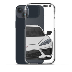 Ceramic Matrix Gray C8 Corvette - iPhone Case