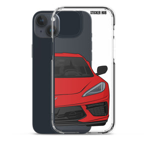 Torch Red C8 Corvette - iPhone Case