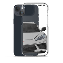 Load image into Gallery viewer, Silver C8 Corvette - iPhone Case