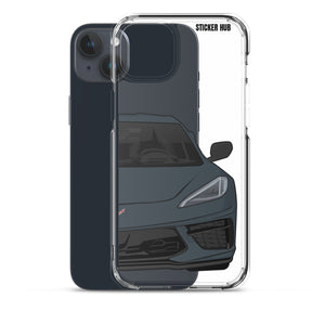 Shadow Gray C8 Corvette - iPhone Case