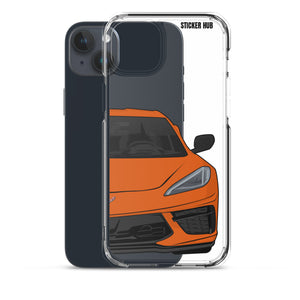 Sebring Orange C8 Corvette - iPhone Case