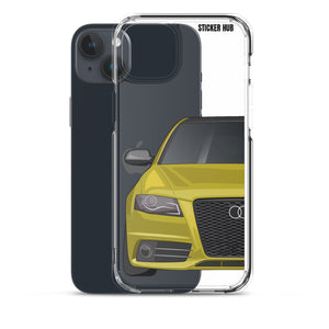 Yellow B8 Audi S4 - iPhone Case