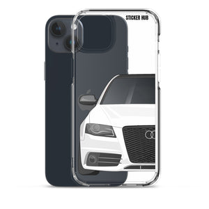 White B8 Audi S4 - iPhone Case