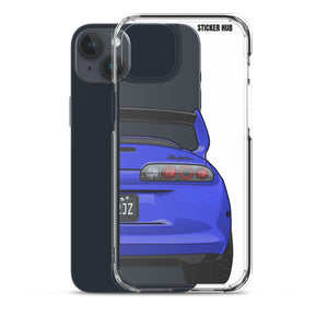 Blue Toyota Supra - iPhone Case