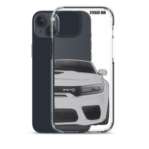 Silver Charger Hellcat (Widebody) - iPhone Case