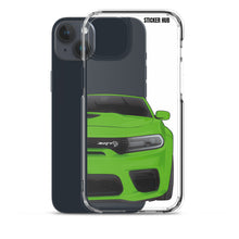 Load image into Gallery viewer, Green Charger Hellcat (Widebody) - iPhone Case