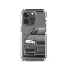 Load image into Gallery viewer, Gray R34 Nissan GTR - iPhone Case