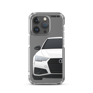 White B9 Audi S4 "Facelift" - iPhone Case