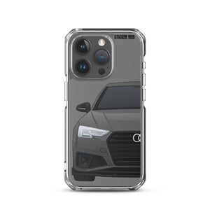 Gray B9 Audi S4 "Facelift" - iPhone Case