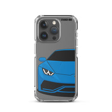 Load image into Gallery viewer, Blue Lamborghini Huracan - iPhone Case